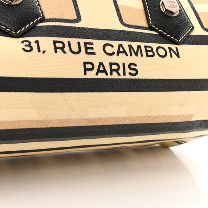 Chanel Coated Canvas Le Train Boston Bag Black 13 of 13
