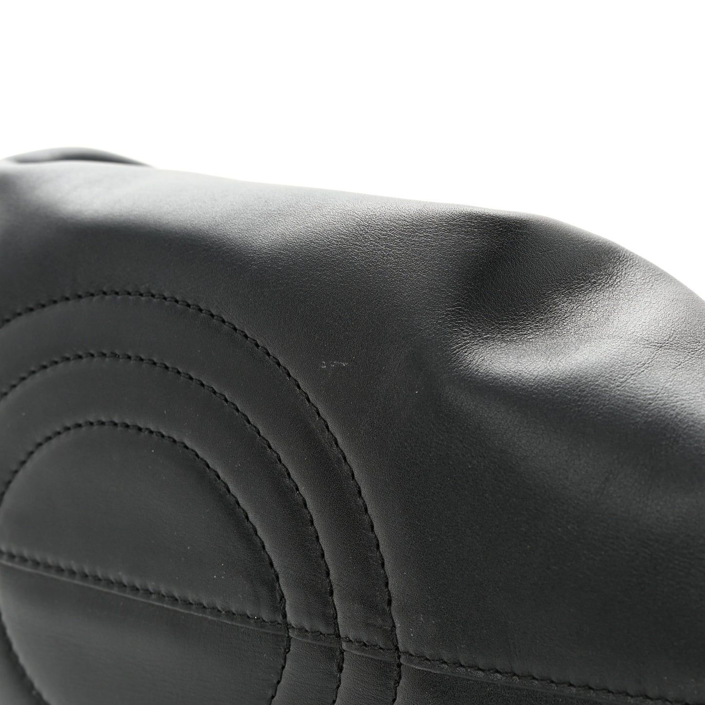 Shiny Nappa Calfskin Paseo Bag Black