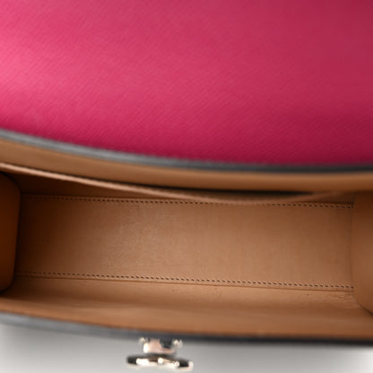Moynat Carat Calfskin Bicolor Gabrielle PM Fuchsia Tourterelle 5 of 10