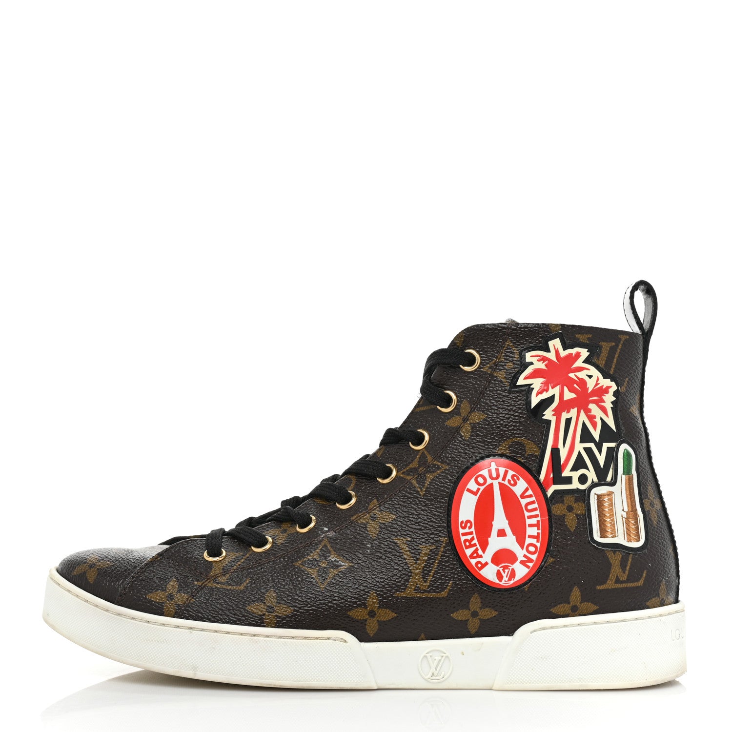 Louis Vuitton Calfskin Monogram World Tour Sneaker Boot 38.5 1 of 20