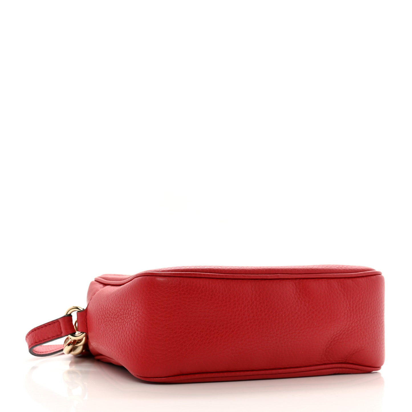 Pebbled Calfskin Small Soho Disco Bag Tabasco Red