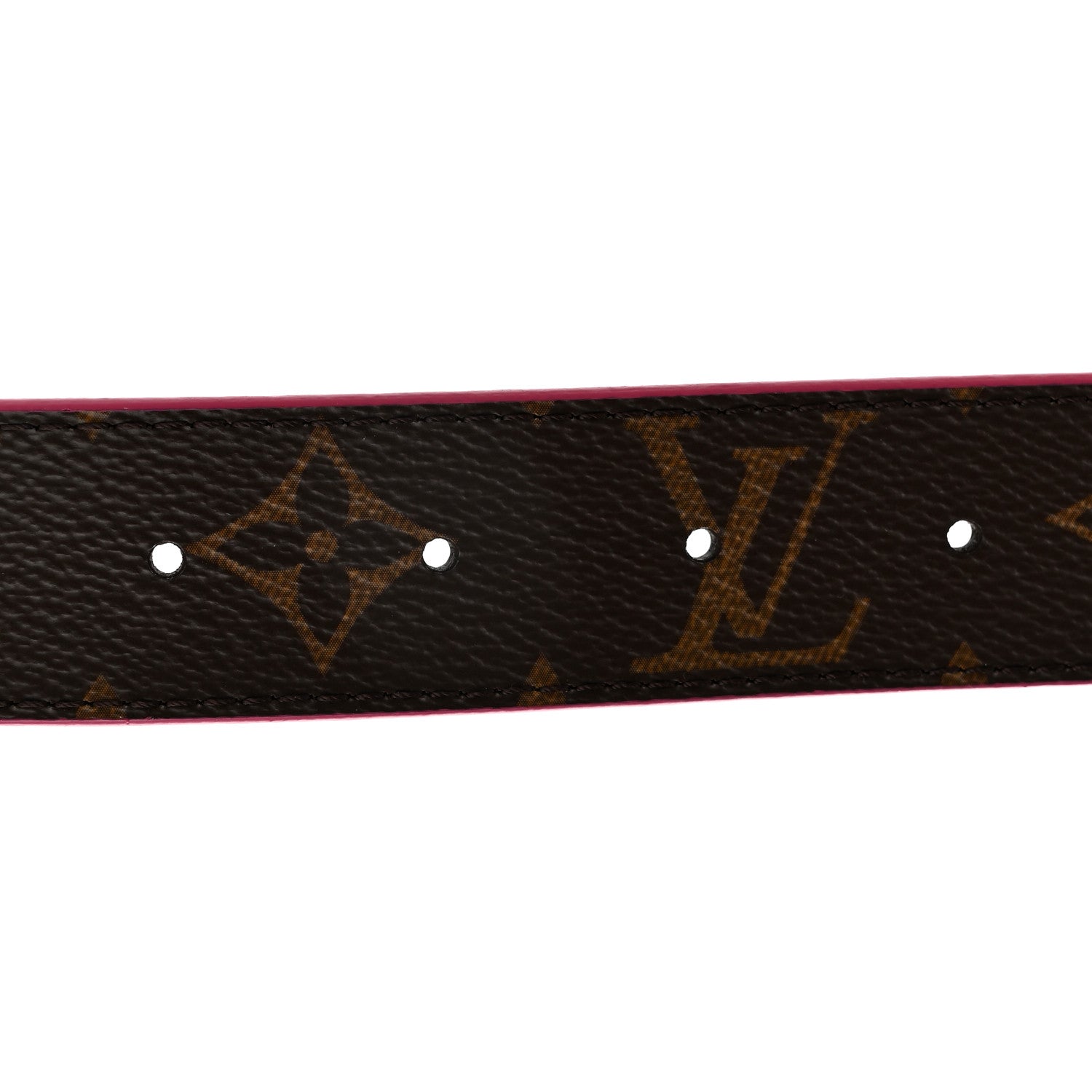 Louis Vuitton Calfskin Monogram 30mm LV Initiales Reversible Belt 90 36 Fuchsia 7 of 8