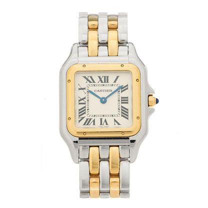 Cartier Stainless Steel 18K Yellow Gold 27mm Panthere Quartz Watch 1 of 5