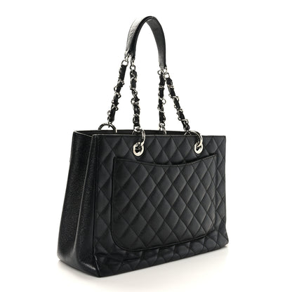 Chanel Caviar Quilted Grand Shopping Tote GST Black 3 of 10