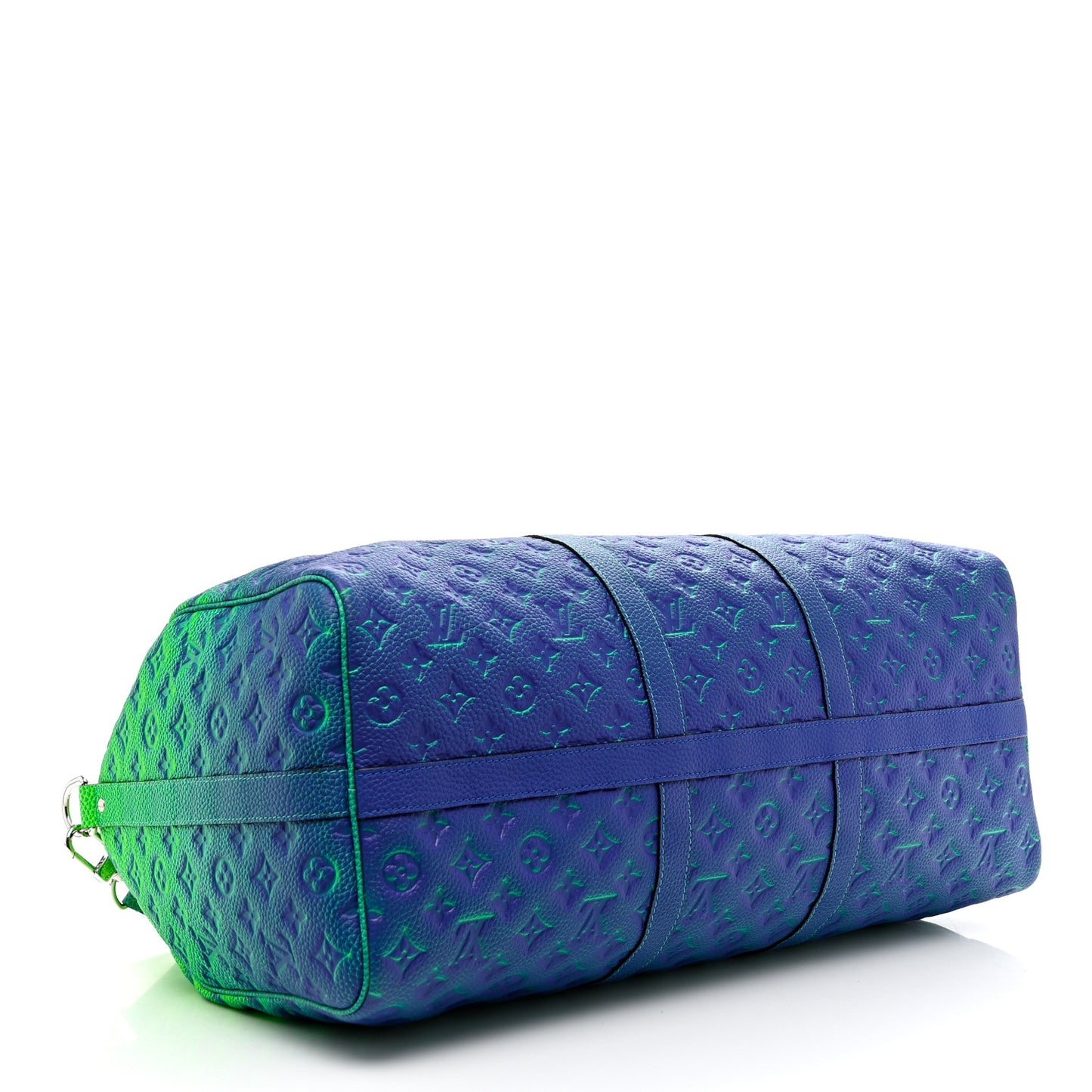 Taurillon Illusion Keepall Bandouliere 50 Bleu Vert