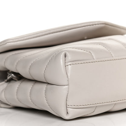 Saint Laurent Calfskin Y Quilted Monogram Toy Loulou Satchel Granite 11 of 11