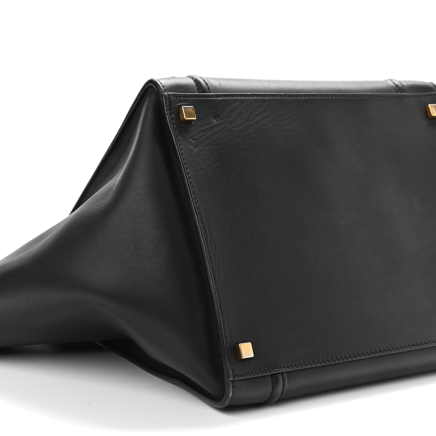 Smooth Calfskin Medium Phantom Luggage Black