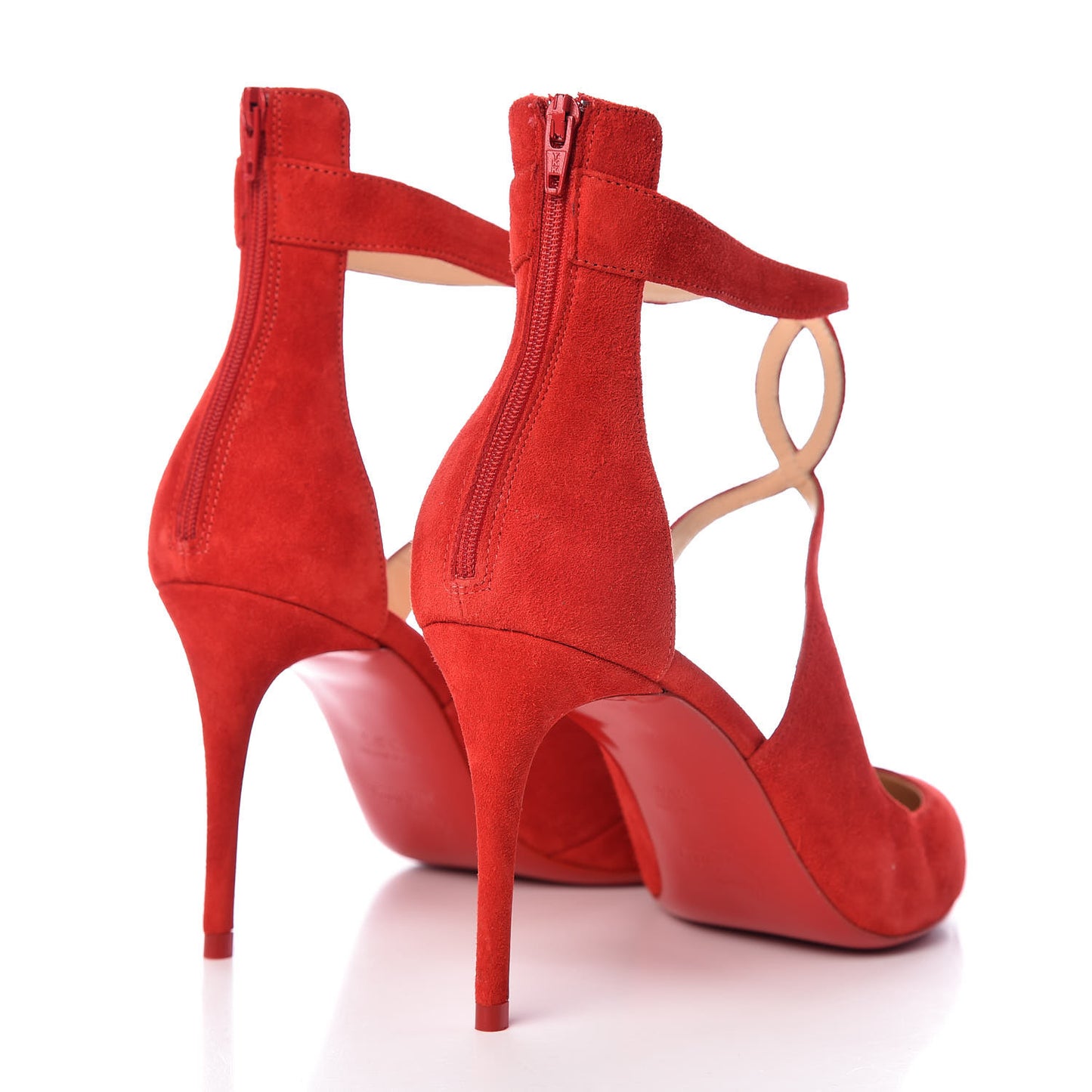 Veau Velours Rosas 85 Pumps 38.5 Loubi