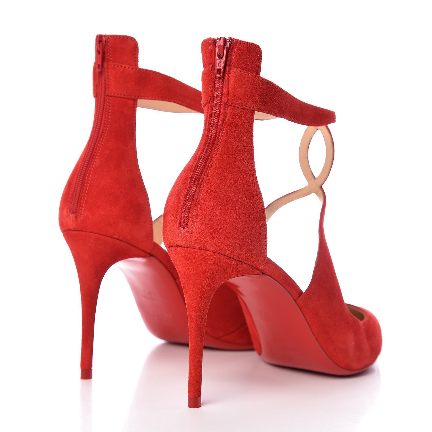 Christian Louboutin Veau Velours Rosas 85 Pumps 38.5 Loubi 4 of 9