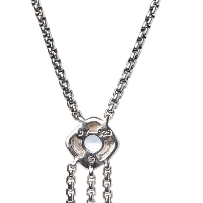 David Yurman Sterling Silver Diamond Iolite Blue Topaz Confetti Ice Necklace 5 of 6