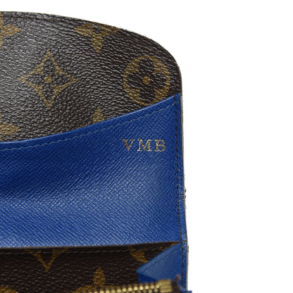 Louis Vuitton Monogram Emilie Wallet Blue 7 of 11