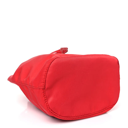 Prada Tessuto Nylon Vela Drawstring Pouch Rosso 4 of 10
