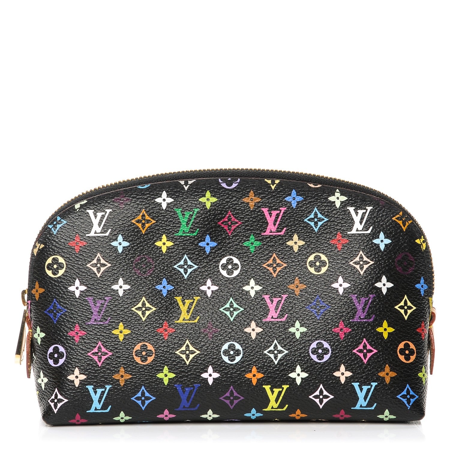 Louis Vuitton Monogram Multicolor Cosmetic Pouch Black Grenade 1 of 8