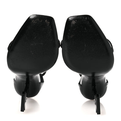 Saint Laurent Patent Calfskin Opyum 110 Sandals 39 Black 39 Black 7 of 12
