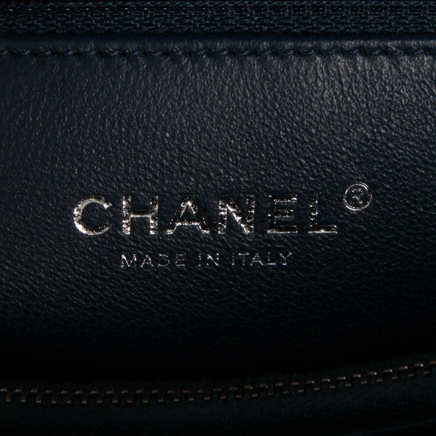 Caviar Lizard Quilted Medium Coco Handle Flap Navy