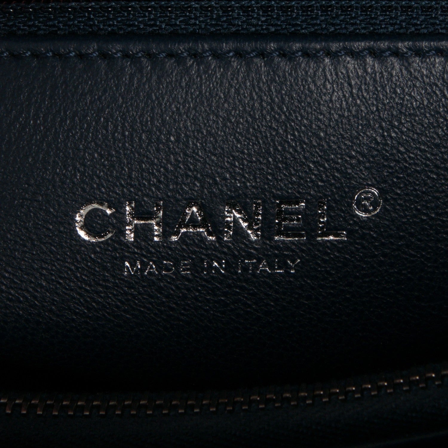 Chanel Caviar Lizard Quilted Medium Coco Handle Flap Navy 7 of 8