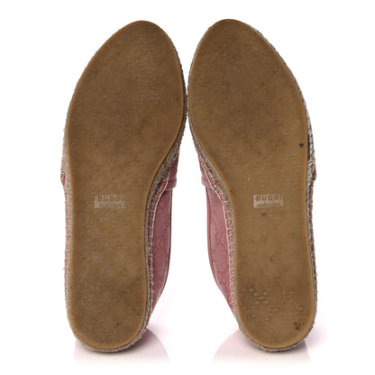 Gucci Monogram Espadrilles 38 Soft Pink 5 of 10