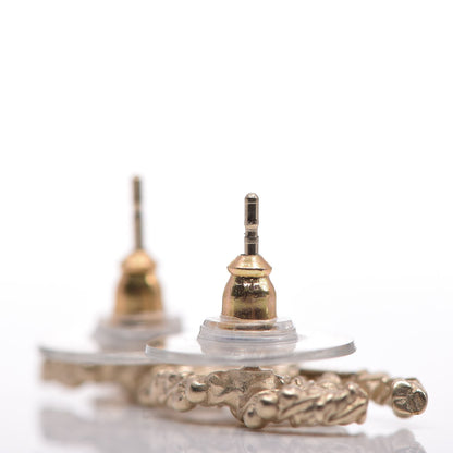 Chanel Twisted CC Earrings Gold 4 of 5