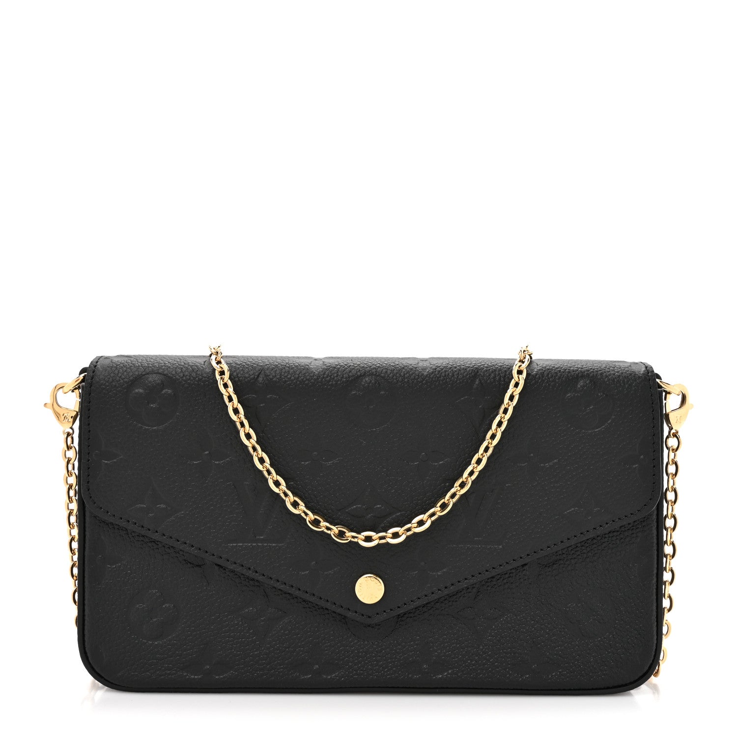 Louis Vuitton Empreinte Pochette Felicie Chain Wallet Black 1 of 13