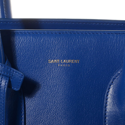 Saint Laurent Calfskin Small Sac De Jour Blue Majorelle 8 of 8