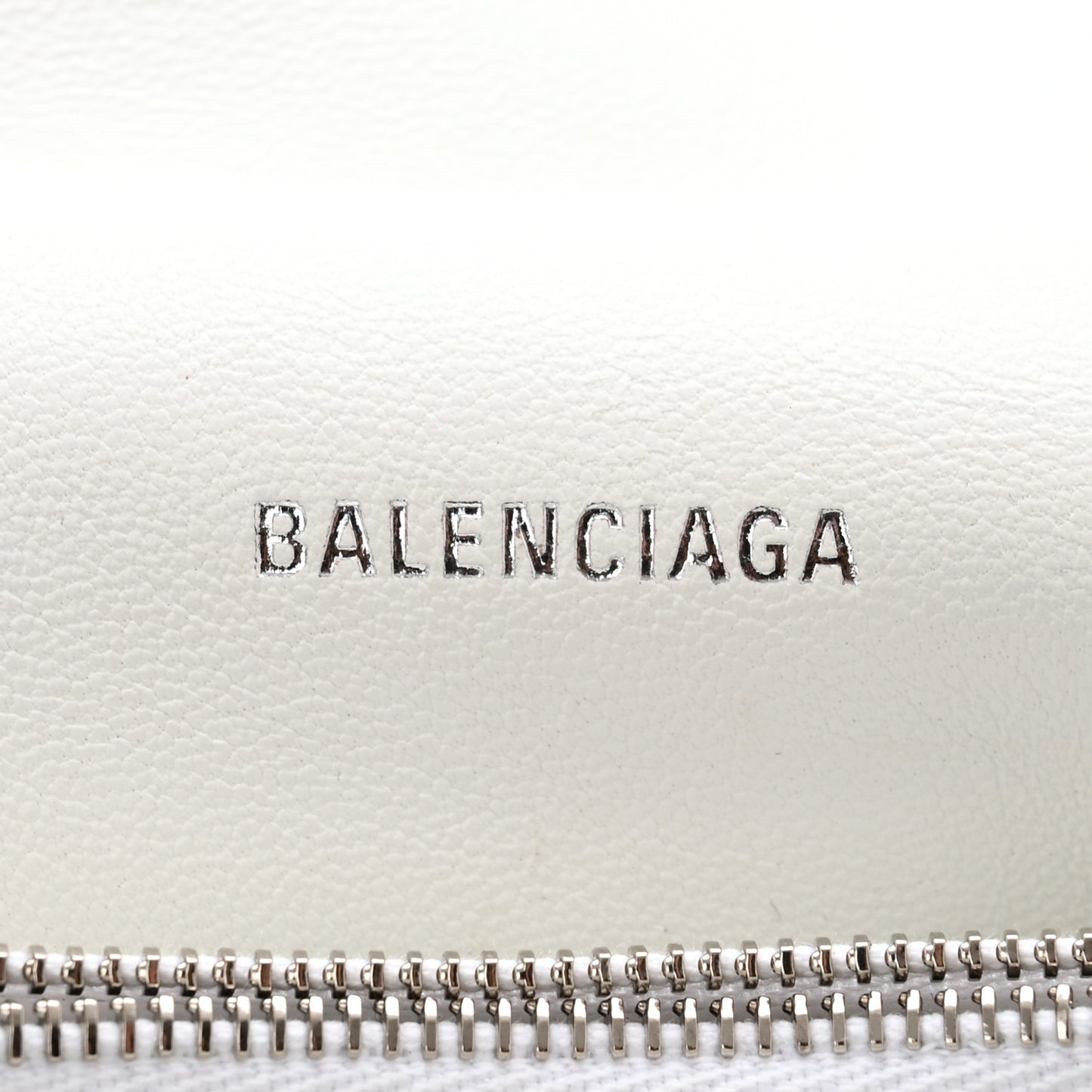 Crushed Calfskin Quilted Small Crush Chain Bag Optic White