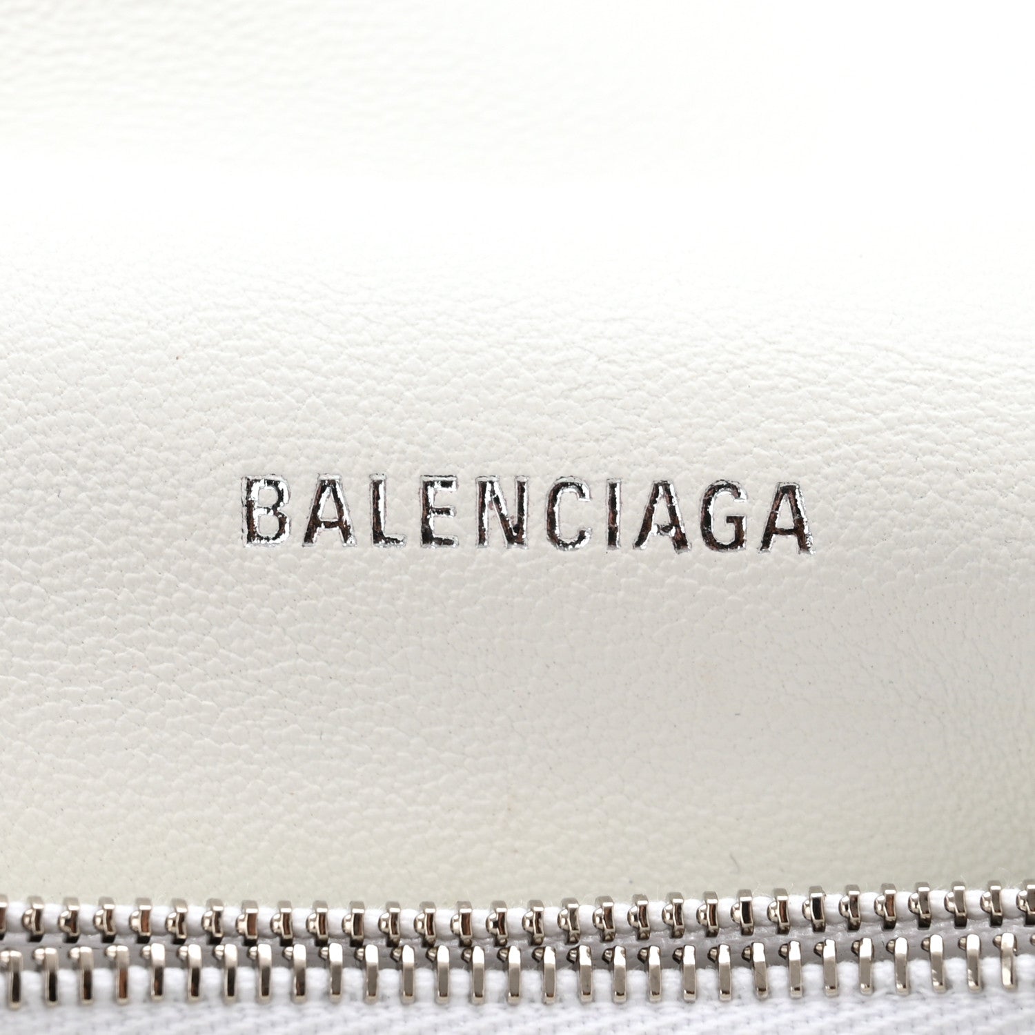 Balenciaga Crushed Calfskin Quilted Small Crush Chain Bag Optic White 6 of 10