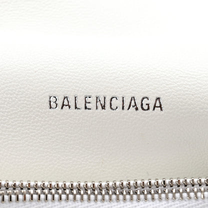 Balenciaga Crushed Calfskin Quilted Small Crush Chain Bag Optic White 6 of 10