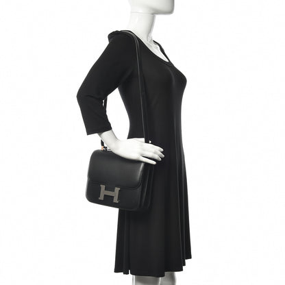 Hermes Tadelakt Constance 24 Black 2 of 20