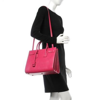 Saint Laurent Calfskin Small Sac De Jour Bubblegum 2 of 8