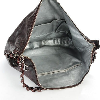 Chanel Glazed Caviar Modern Chain Hobo Brown 5 of 7