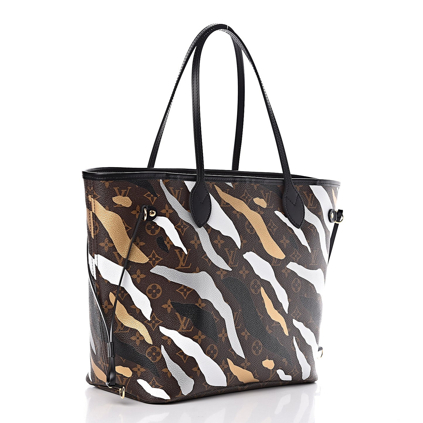X LOL Monogram Neverfull MM Gold Silver