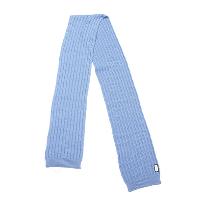 Gucci Wool Knit Shine Reg Scarf Bluette Sky Blue 2 of 4