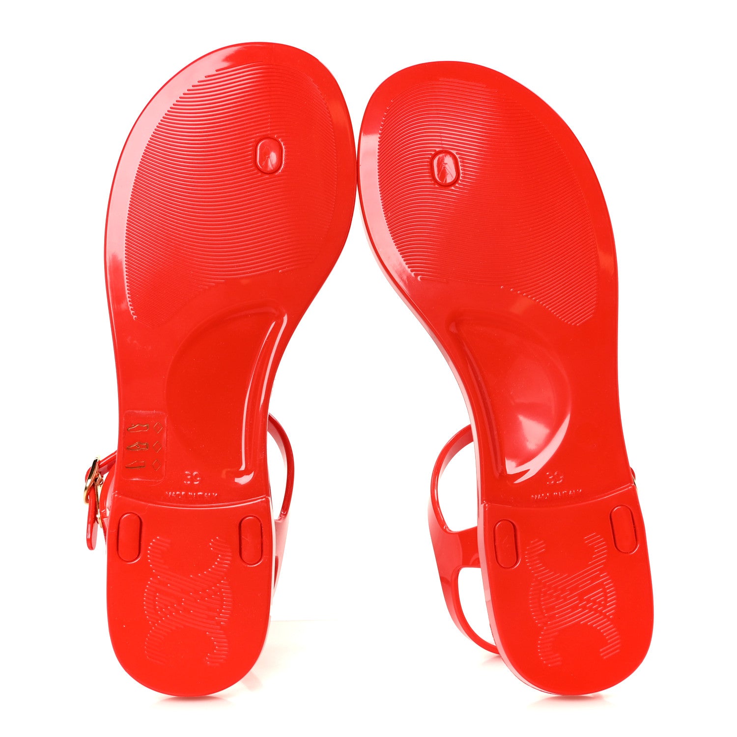 Celine PVC Jelly Bay Sandal 39 Ultra Red 6 of 9