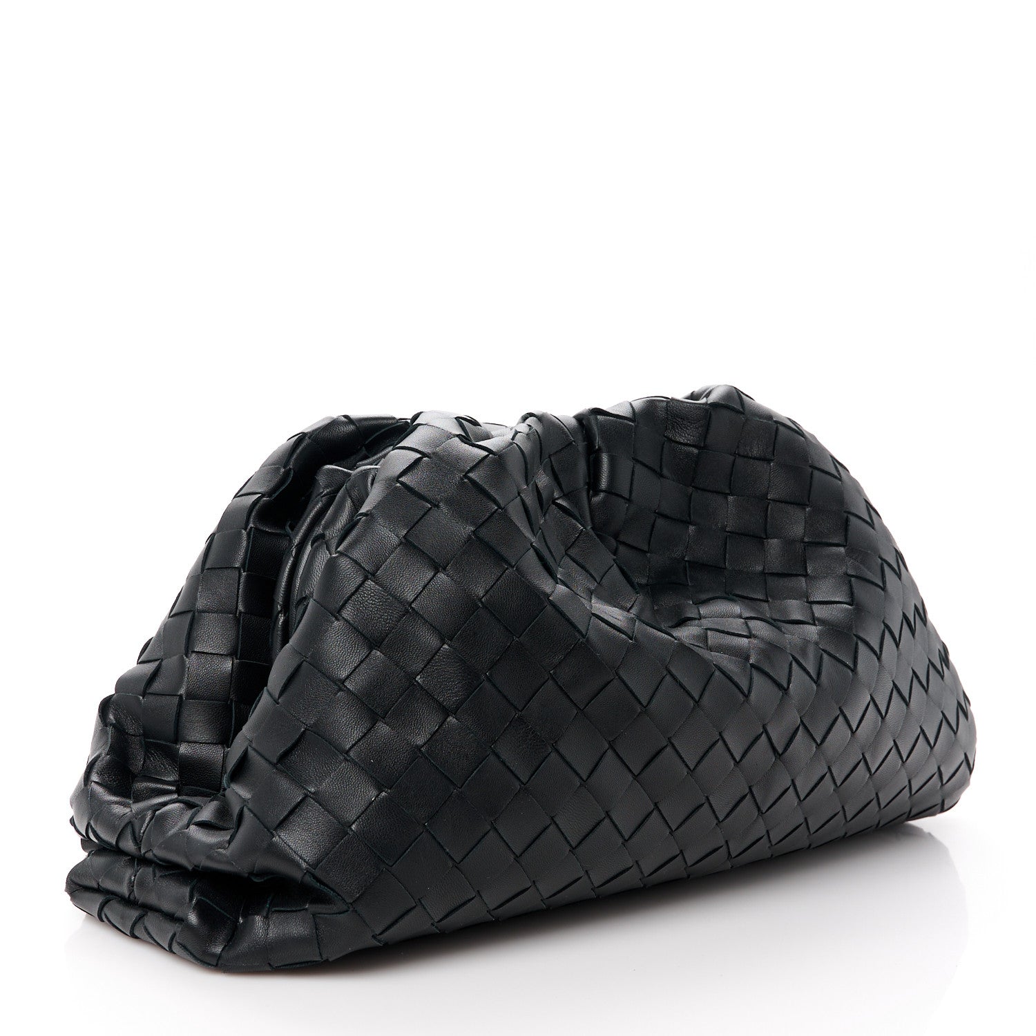 Bottega Veneta Nappa Maxi Intreccio The Pouch Oversized Clutch Black 3 of 11