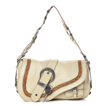 Christian Dior Calfskin Medium Gaucho Double Saddle Bag 1 of 26