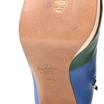 Valentino Garavani Lambskin Striped Bo-Y-Ch Ankle Boots 36.5 Multicolor 7 of 11