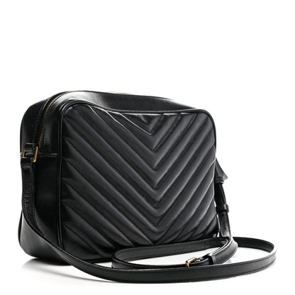 Saint Laurent Calfskin Matelasse Monogram Lou Camera Bag Black 3 of 10