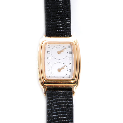 Tiffany 18K Yellow Gold Lizard 22mm Quartz Watch 1 of 9