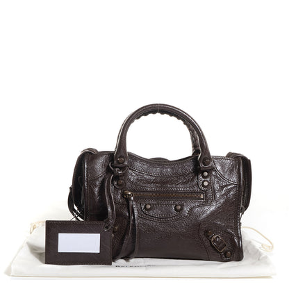 Balenciaga Agneau Classic Hardware Mini City Charbon 5 of 13