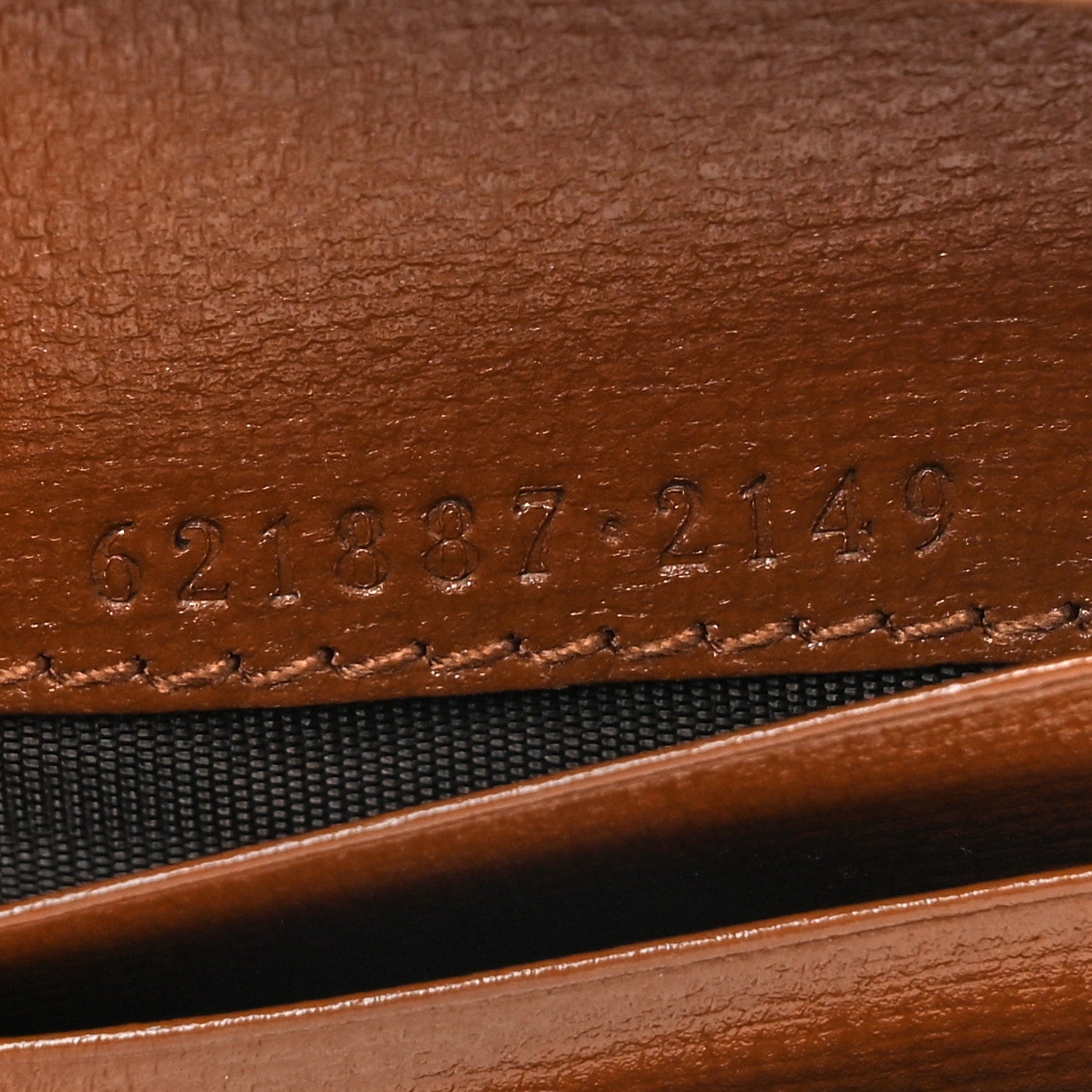 Gucci GG Supreme Monogram Horsebit 1955 Card Case Wallet Beige Ebony Brown Sugar 8 of 10