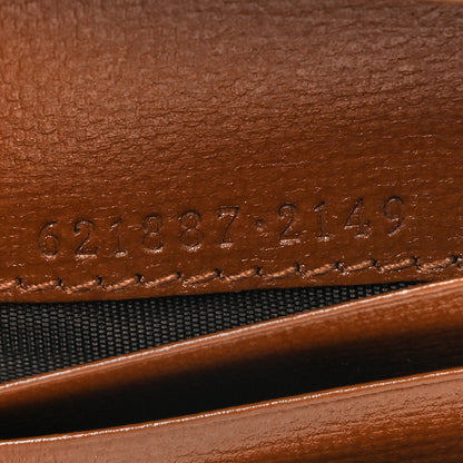Gucci GG Supreme Monogram Horsebit 1955 Card Case Wallet Beige Ebony Brown Sugar 8 of 10