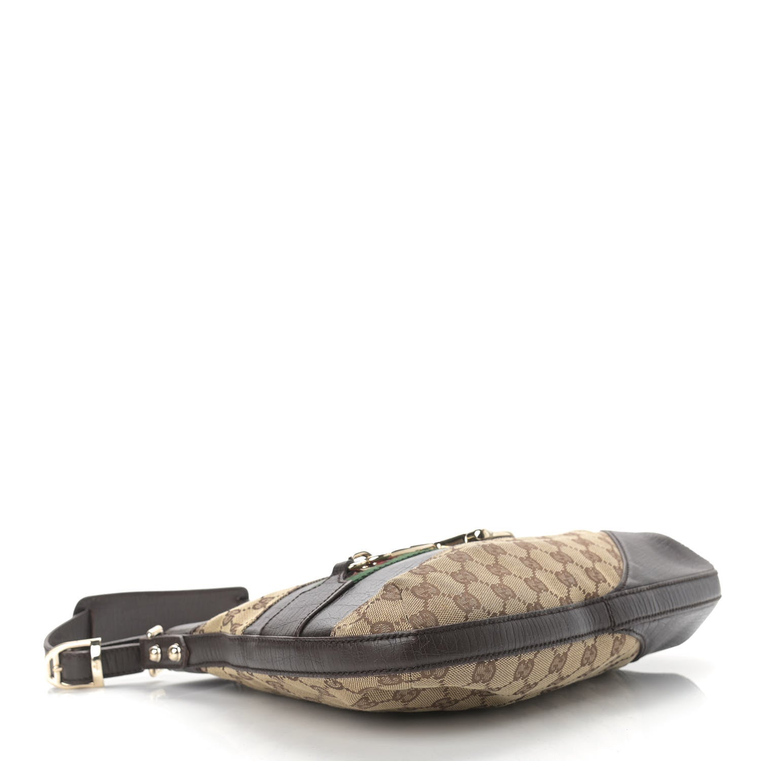 Gucci Monogram Hasler Hobo Dark Brown 4 of 14