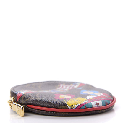 Louis Vuitton Monogram 2020 Christmas Animation Bumper Cars Round Coin Purse Coquelicot 4 of 7