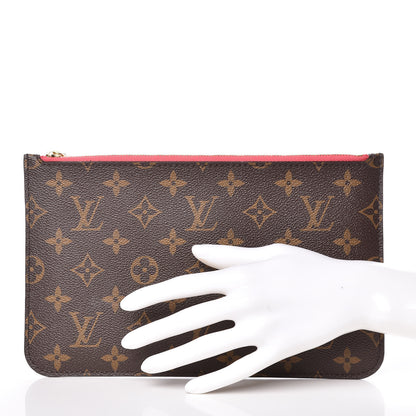 Louis Vuitton Monogram Neverfull MM GM Pochette Pink 2 of 7