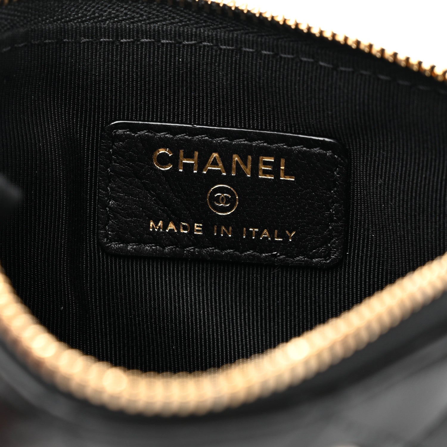 Chanel Lambskin Quilted Small No. 5 Cosmetic Case Black 6 of 9