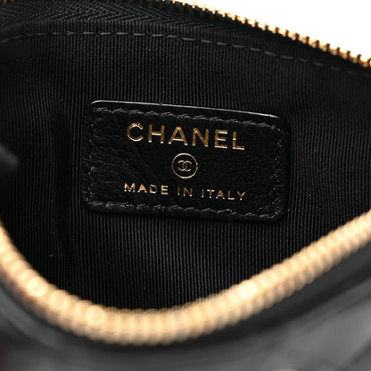 Chanel Lambskin Quilted Small No. 5 Cosmetic Case Black 6 of 9