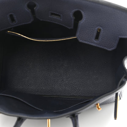 Hermes Togo Birkin 25 Bleu Nuit 5 of 11