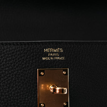 Hermes Togo Kelly Retourne 35 Black 6 of 12