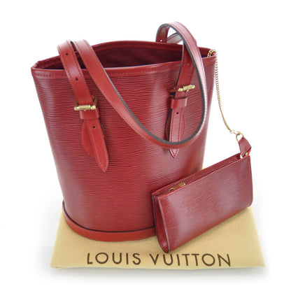Louis Vuitton Epi Petite Bucket 23 Red SO 4 of 13
