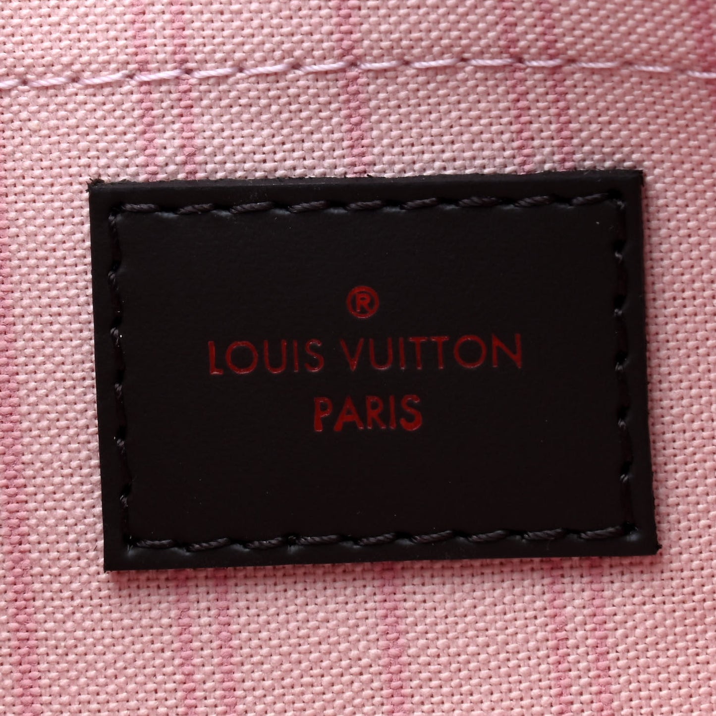 Damier Ebene Neverfull MM GM Pochette Rose Ballerine